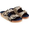GIOSEPPO Sandali in Rafia con Fibbie Pershing