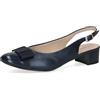 CAPRICE Décolleté Slingback da Donna con Fiocco Eleganti, Blu (Navy Comb), 38 EU