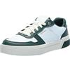 Skechers Jade Best in ClassSneaker da Donna, Finiture Duraleather Bianco Verde, 38 EU