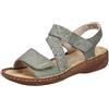 Rieker Sandali da donna V2862 con cinghia, verde, 38 EU, verde, 38 EU