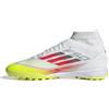 Adidas Donna F50 League Mid Football Boots Turf Women, Cloud White/Lucid Red/Solar Yellow, 36 2/3 EU