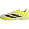adidas Unisex - Bambini e Ragazzi F50 League Laceless Turf Football Shoes Kids, Team Solar Yellow 2/Core Black/Lucid Red, 28 EU