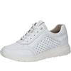 CAPRICE sneaker da donna in pelle, Bianco (WHITE DEER), 42 EU