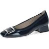CAPRICE décolleté da Donna in Pelle, Blu (Ocean Naplak), 39 EU