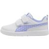PUMA Courtflex V3 Dotty V PS Sneaker, White-Intense Lavender-Pink Shimmer, 11.5 UK Bambino, Puma Bianco Intenso Lavanda Rosa Shimmer, 11.5 UK Child