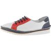 Andrea Conti Damen Schnürschuh, Scarpe con Lacci Donna, Bianco D Blu Rosso, 39 EU