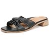 Vionic Mabel, Sandali Bassi Donna, Pelle TMB Nera, 40 EU