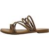MARCO TOZZI sandalo da donna con morbido plantare Feel Me alla moda, metallico (BRONZE STR.COM), 38 EU