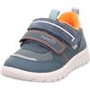 Superfit Mini Sneaker da Ragazzo Sport7, Blu Arancione 8070, 20 EU