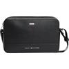 Tommy Hilfiger Uomo Borsa a Tracolla Central Reporter con Zip, Nero (Black), Taglia Unica