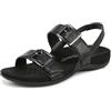 Vionic Sandali bassi Reese Donna, Pelle nera, 3.5 UK Wide