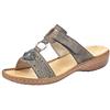 Rieker 608k1 - Ciabatte Donna, Grigio (Stromboli), 42 EU