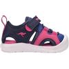 KangaROOS K-Toe Amari Ev, Sandali Bassi Unisex-Bambini, Dk Navy Daisy Pink, 29 EU