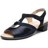 ARA Lugano, Sandali con Tacco Donna, Blu, 37.5 EU Larga