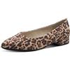 Jana Damen Ballerina Vegan 8-22174-42, Donna, Leopardo, 42 EU
