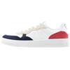 Armani Exchange Seattle, Suede Details, Sneaker con Logo Embroidered, Op White Sky Red, 45.5 EU