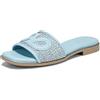Naturalizer Genevieve2, Sandali a Ciabatta Donna, Blu, 39 EU Larga