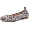 MARCO TOZZI Donna Ballerine morbido Feel Me plantare morbida fodera interna Vegano Moderno, beige (LEO DUNE), 37 EU