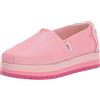 TOMS Alpargata Platform, Piattaforma Bambine e Ragazze, Rosa, 36 EU