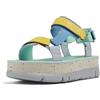 Camper Oruga Up K201037, Sandali con zeppa Donna, Multicolore 032, 37 EU
