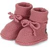 Sterntaler Scarpa Lavorata a Maglia con Fiocco, Bimba 0-24, Colore: Rosa, 14 EU