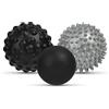 URAQT Palline Massaggio, 2 Pezzi Palla Massaggio Piedi Palline a Riccio Palline per Massaggio di Fisioterapia, Doppia Palla Massaggio Palla per Massaggi Fascia per Deep Tissue Massaggio, Blu chiaro