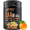 GEN GERMAN ELITE NUTRITION Polvere EAA 532 g (38 porzioni) - Tutti i 9 aminoacidi essenziali incl. istidina e BCAA - Formula Human Code - Vegano - Molto solubile - Bevanda di amminoacidi rinfrescante (Sweet Orange)