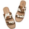 katliu Sandali Donna Estate Bassi Ciabatte Doppia Fascia Rosa oro 41