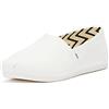 TOMS Recycled Cotton Alpargata, Mocassino Basso Uomo, Bianco, 40.5 EU