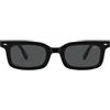 SOJOS Trendy Occhiali da sole quadrati polarizzati SJ2628, nero/grigio, S
