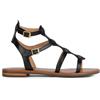 Geox Ragazza D Sozy S B Flat Sandal, Nero, 40 EU