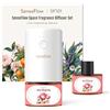 SenseFlow Diffusore di aromi per Oli Essenziali SF101, Senza Acqua, a ultrasuoni, fragranza per Ambienti, 100% vegetale, 120 Giorni, Aroma per casa, Hotel, Fino a 100 m², Rosa Rhapsody