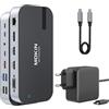 MOKiN Docking Station per Laptop 16 in 1 Dock USB C Doppio Monitor Display