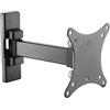 RICOO S7411 Supporto TV da parete Staffa TV 13-34 pollici per 13 24 32 34 pollici girevole inclinabile fino a 60 kg max VESA 100x100