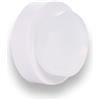 EVI Herrajes | Fermaporta adesivo per parete/maniglia | 24 x 14 mm | Acciaio Inossidabile - Laccato Bianco | Include vite + tassello di fissaggio | Mod. 04020524TPMBL