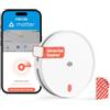 Meross Rilevatore di Fumo WiFi connesso con Avviso APP, Allarme Antincendio con Doppio Sensore Ottico, Rete Anti-insetti 0,8 mm, 33 mm, Hub richiesto, 1 Pezzo
