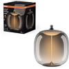 OSRAM Vintage 1906 Big Oval è una decorativa dimmerabile realizzata in plastica con tecnologia magnetica a filamento LED, 12 W, 1800K,400 lm, E27, design fumo, diametro 250 mm, CRI 80.