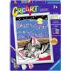 Ravensburger - CreArt Serie D - Gatto Sognatore | Kit Pittura Bambini | Dimensione Di 25 x 18,30 | Giochi Bambina 7 Anni | Paint By Numbers | Idee Regalo | Regalo Bambino 7 Anni