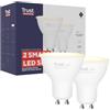 Trust WiFi GU10 Lampadina Smart, Lampadina LED Compatibile con Alexa e Google Nest, Lampadina Dimmerabile, Hub non Necessario, 2.4GHz Lampada WiFi, Faretto LED Bianca, Luce Fredda e Calda - 2 Pezzi