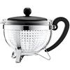 Bodum Théiere - Bodum - Chambord - 1 L - Verre - Acier inoxydable - Gris