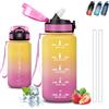 Grsta Borraccia Bambini, Borraccia 500 ml, Borraccie con Cannuccia, Senza Perdite, Borraccie Motivazionale, Facile da Pulire, Borracce Acqua, Con Slogan Motivazionale, Borracce per Scuole, Campeggio, Corsa
