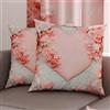 PETTI Artigiani Italiani - Coppia di Federe Cuscino 50x50 cm in Microfibra, Cuscini Arredo Camera da Letto, Divano, Salotto, Set 2 Fodere Copricuscino, Federa Shabby 335, 100% Made in Italy
