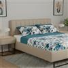 Jenny Sesal Set completo letto in Flanella Anti-Pilling - Daphne Singolo, una piazza e mezza e matrimoniale - Calde e morbide al tatto (Ottanio, Matrimoniale, Floreale)
