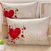 PETTI Artigiani Italiani - Coppia di Federe Cuscino 50x70 cm in Microfibra, Cuscini Arredo Camera da Letto, Divano, Salotto, Set 2 Fodere Copricuscino, Federa Shabby 338, 100% Made in Italy