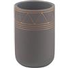 GEDY G-Calipso portaspazzolini da bagno colore Grigio, Dimensioni 11,3X7,7X7,7 CM peso 0,256 KG, Portasapazzolini realizzato in cemento, Finitura Grigio, Anni di garanzia 2, Design R&S Gedy