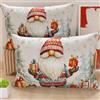 PETTI Artigiani Italiani - Coppia di Federe Cuscino 50x80 cm in Microfibra, Federe Natalizie, Cuscini Arredo di Natale Camera da Letto, Divano, Salotto, Set 2 Fodere Copricuscino, Federa Xmas 19