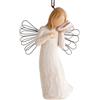 Willow Tree 26157 Figurina Pensando a Te, Resina, Design di Susan Lordi, 11 cm