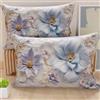 PETTI Artigiani Italiani - Coppia di Federe Cuscino 40x60 cm in Microfibra, Cuscini Arredo Camera da Letto, Divano, Salotto, Set 2 Fodere Copricuscino, Federa Floreale 06 4, 100% Made in Italy