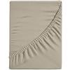 hermet Lenzuolo Sotto con Angoli Singolo, 100% Jersey di Cotone Elasticizzato sui 4 Lati, Misura cm.80/90x190/200, Altezza Angolo fino a 30cm, Oeko-tex Certificato, No stiro
