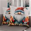 PETTI Artigiani Italiani - Coppia di Federe Cuscino 40x40 cm in Microfibra, Federe Natalizie, Cuscini Arredo di Natale Camera da Letto, Divano, Salotto, Set 2 Fodere Copricuscino, Federa Xmas 14